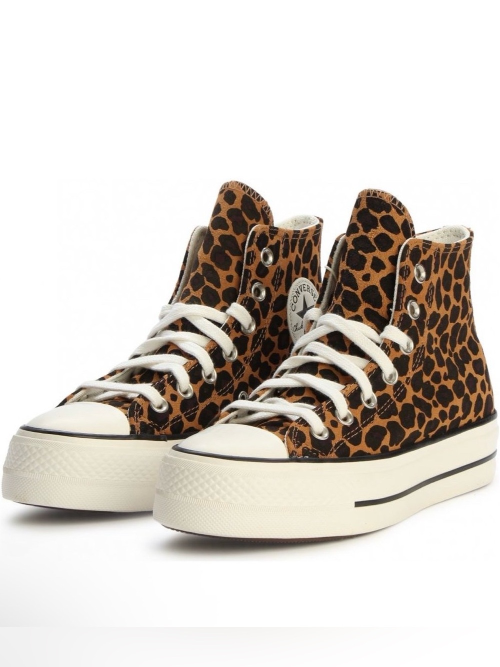 CONVERSE Chuck Taylor All Star Lift Platform Leopard Suede Incensed/Black/Egret